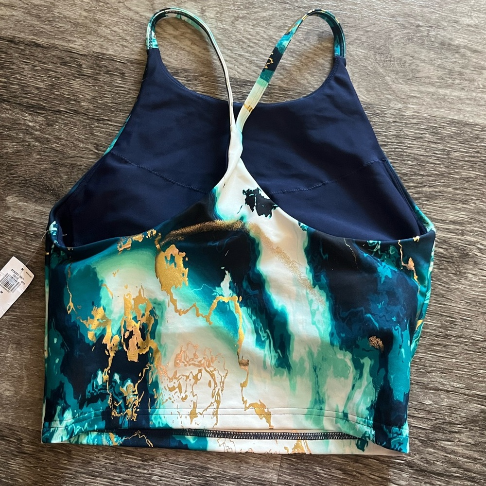 Abstract Print Racerback Tank Top - Picture 3 of 4